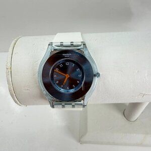 Swatch Skin – Blue Dial / White Strap (Swiss Made)